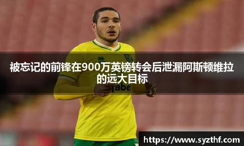 被忘记的前锋在900万英镑转会后泄漏阿斯顿维拉的远大目标